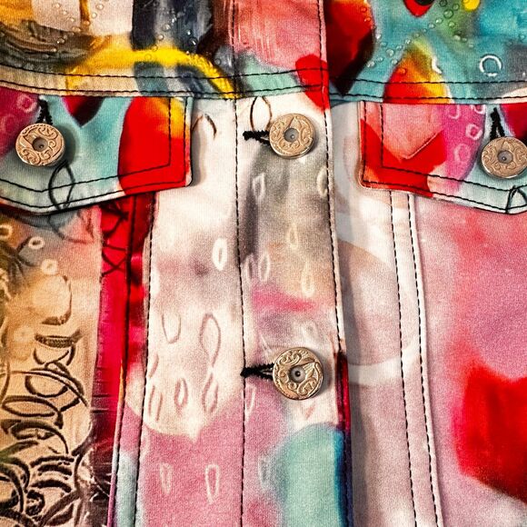 Art by Dolcezza Abtract Jacket, Stretch Size Medium - Picture 4 of 10